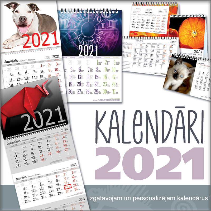 Kalendāri 2021